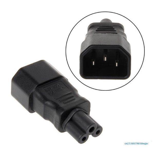 smart power plugs iec 320 c14 3-pin male to c5 female straight plug converter adapter 
smart power plugs iec 320 c14 3-pin male to c5 female straight plug converter adapter