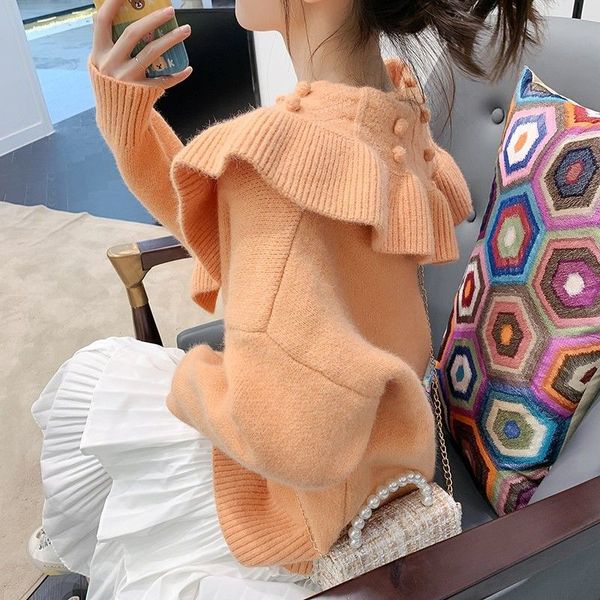 women's jackets female knitted sweater, autumn clothing and winter for women, korean chic style, turtleneck facing down, cute, a30 swea, Black;brown
women's jackets female knitted sweater, autumn clothing and winter for women, korean chic style, turtleneck facing down, cute, a30 swea, Black;brown