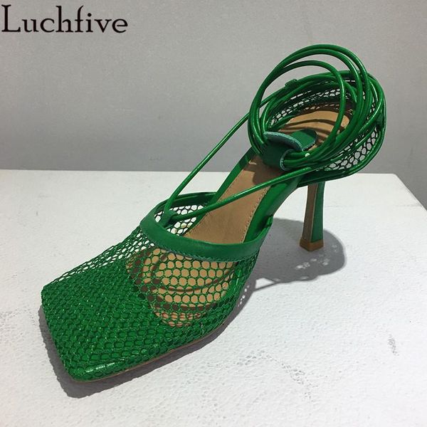 mesh square toe sandals cross tied leather shoes woman thin high heels party big size green black sapatos feminina
mesh square toe sandals cross tied leather shoes woman thin high heels party big size green black sapatos feminina