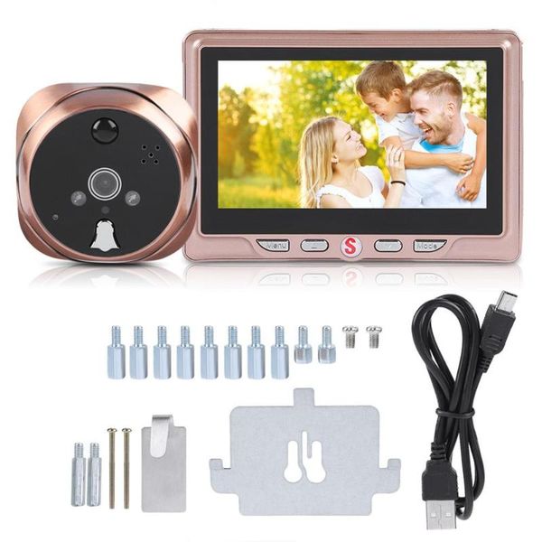 doorbells 4.3inch lcd peephole message-function camera doorbell electronic motion detection viewer built-in battery
doorbells 4.3inch lcd peephole message-function camera doorbell electronic motion detection viewer built-in battery