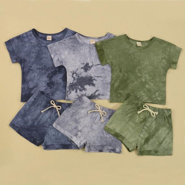clothing sets 2pcs fashion children summer suit tie-dye printed short sleeve +elastic waist shorts outfits for toddler girls boys, White
clothing sets 2pcs fashion children summer suit tie-dye printed short sleeve +elastic waist shorts outfits for toddler girls boys, White