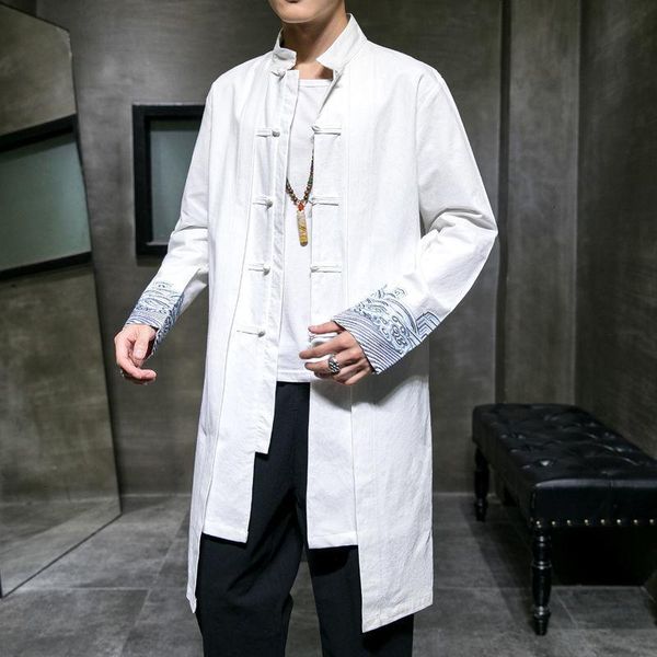 men's jackets mrgb embroidery chinese style windbreaker coat man casual oversize long male vintage fashion jacket clothing, Black;brown
men's jackets mrgb embroidery chinese style windbreaker coat man casual oversize long male vintage fashion jacket clothing, Black;brown