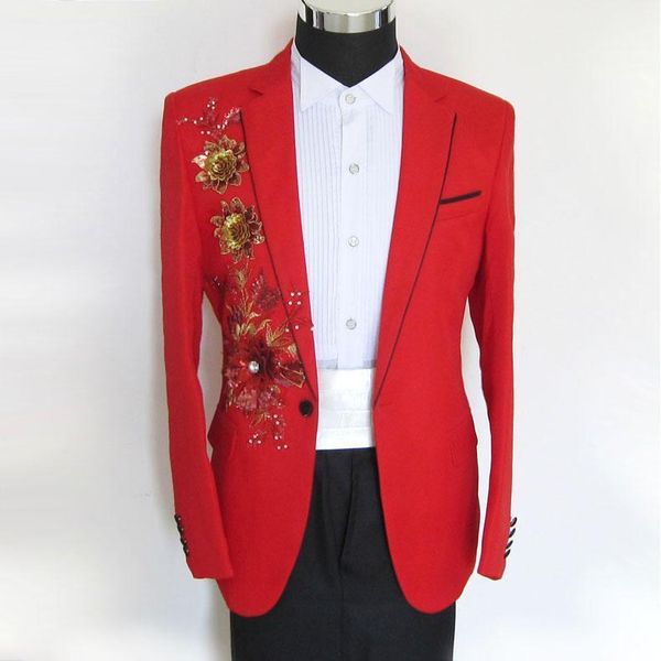men's suits & blazers european station handsome sequin single suit slim stage casual costumes singer host costume coat, White;black
men's suits & blazers european station handsome sequin single suit slim stage casual costumes singer host costume coat, White;black