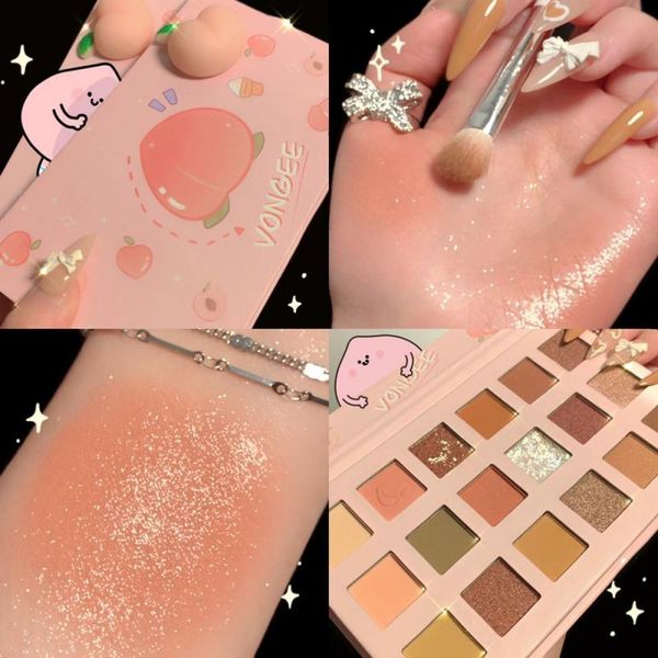eye shadow vongee 18 colors peach palette pearl glitter earth color matte makeup face contouring cosmetic
eye shadow vongee 18 colors peach palette pearl glitter earth color matte makeup face contouring cosmetic