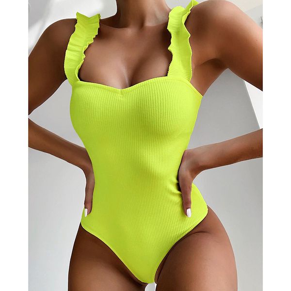 2021 new neon green ribbed swimwear one piece swimsuit women ruffled monokini female thong bathing suit swim bodysuitby a
2021 new neon green ribbed swimwear one piece swimsuit women ruffled monokini female thong bathing suit swim bodysuitby a