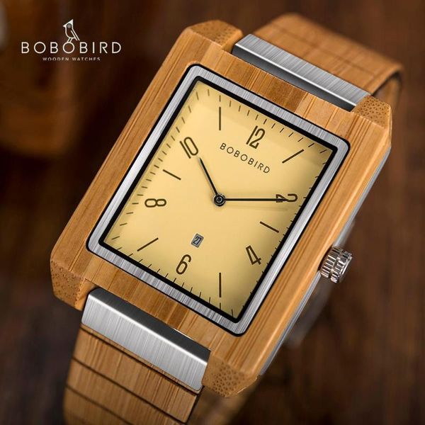 relogio masculino bobo bird mens quartz watches bamboo wood male simple design date display wristwatch drop wristwatches, Slivery;brown
relogio masculino bobo bird mens quartz watches bamboo wood male simple design date display wristwatch drop wristwatches, Slivery;brown