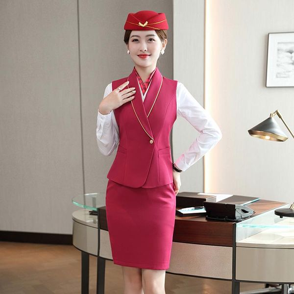 formal business suits with skirt and waist coat & vest ol styles office work wear professional ladies airline stewardess blazers two piece d, White
formal business suits with skirt and waist coat & vest ol styles office work wear professional ladies airline stewardess blazers two piece d, White