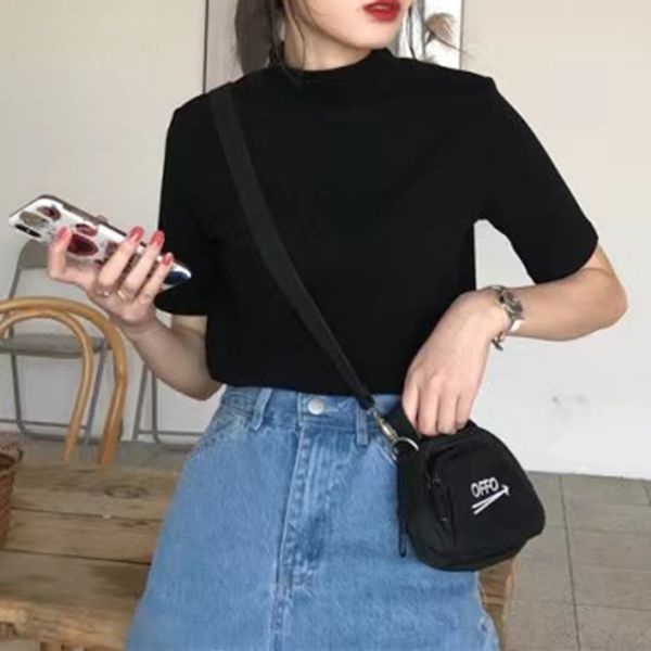 red shirts for women tshirts short solid summer fashion black o-neck pullover 2021 new korean clothing vintage top, White
red shirts for women tshirts short solid summer fashion black o-neck pullover 2021 new korean clothing vintage top, White