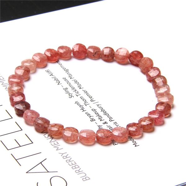 beaded, strands women bracelet strawberry crystal beads round faceted pink quartz tourmaline stone beaded jewelry female gifts, Black
beaded, strands women bracelet strawberry crystal beads round faceted pink quartz tourmaline stone beaded jewelry female gifts, Black