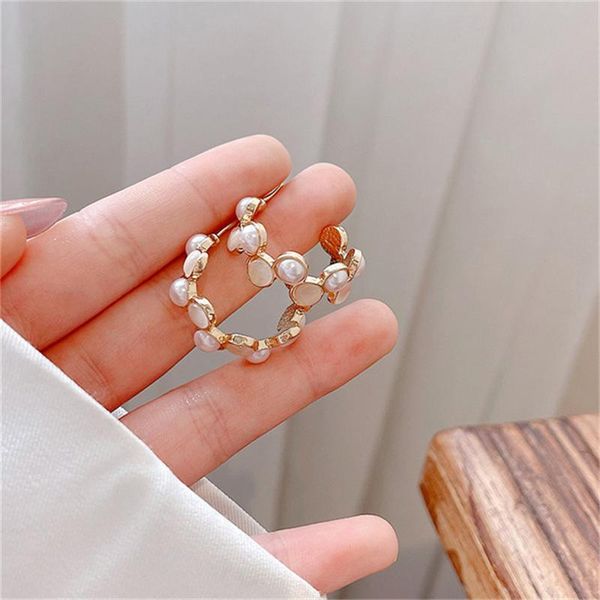 hoop & huggie 2021 korea trend retro sweet pearl crystal earrings for women girls dating wedding travel jewelry accessories gift, Golden;silver
hoop & huggie 2021 korea trend retro sweet pearl crystal earrings for women girls dating wedding travel jewelry accessories gift, Golden;silver