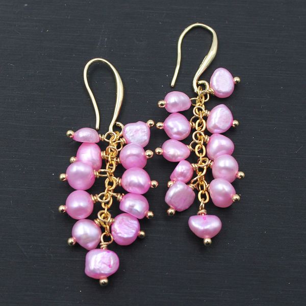 guaiguai jewelry natural cultured freshwater pink keshi pearl gold color plated hook earrings handmade for women fashion jewelry, Silver
guaiguai jewelry natural cultured freshwater pink keshi pearl gold color plated hook earrings handmade for women fashion jewelry, Silver