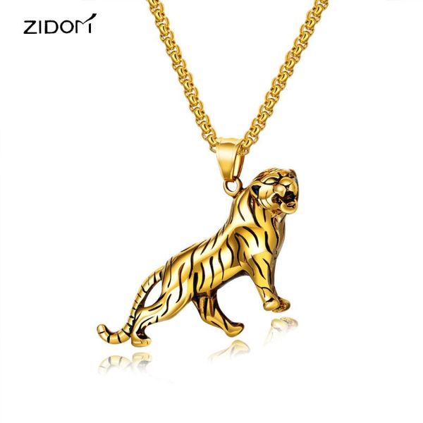 pendant necklaces 2021 gold silver color stainless steel men classic tiger fashion animal shape necklace punk jewelry
pendant necklaces 2021 gold silver color stainless steel men classic tiger fashion animal shape necklace punk jewelry