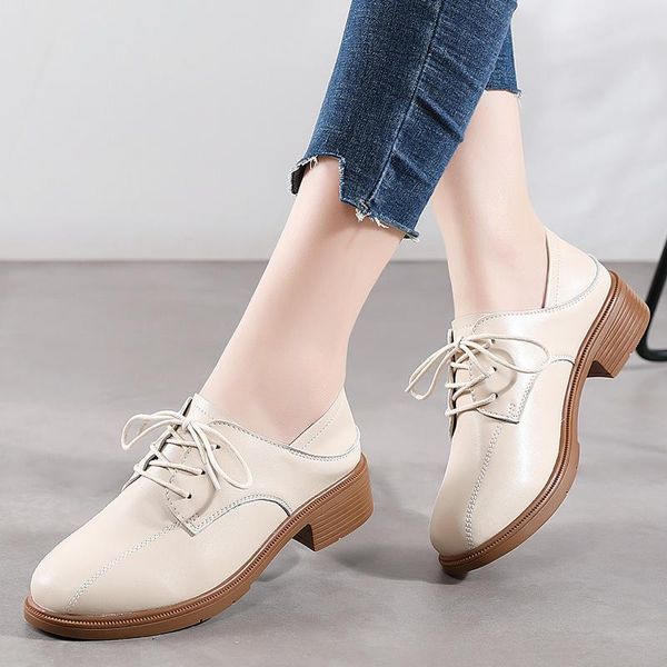 women genuine leather shoes casual cowhide round toe spring autumn wedge heel lace up breathable antiskid light soft comfort dress, Black 
women genuine leather shoes casual cowhide round toe spring autumn wedge heel lace up breathable antiskid light soft comfort dress, Black