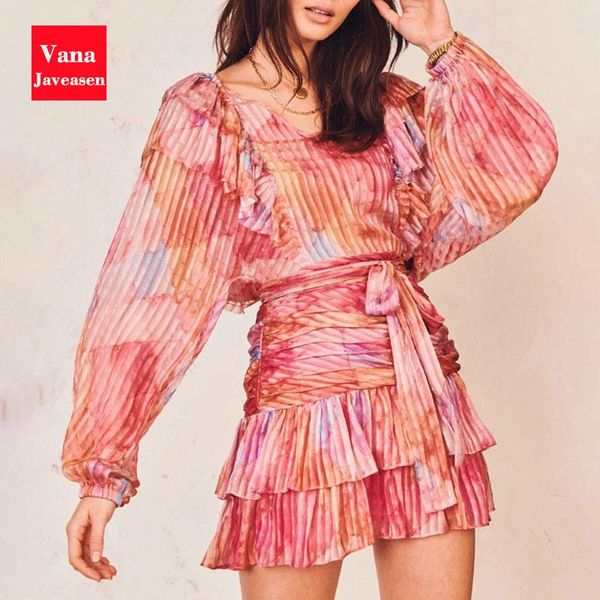 casual dresses summer pleated dress 2021 high waist lacing up cascading ruffle a-line women's thin perspective mini femme, Black;gray
casual dresses summer pleated dress 2021 high waist lacing up cascading ruffle a-line women's thin perspective mini femme, Black;gray