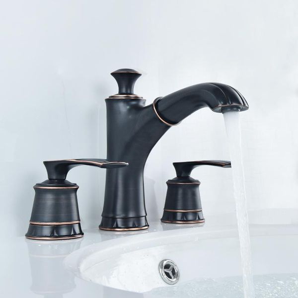 three hole pull out basin faucet brass deck mounted bathroom sink faucets double handle and cold water bathtub shower tap
three hole pull out basin faucet brass deck mounted bathroom sink faucets double handle and cold water bathtub shower tap