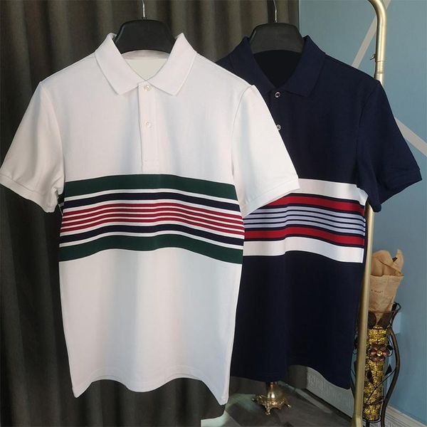 men's polos simple pure color short-sleeved cotton hombre homme striped plaid lapel fish alligator, White;black
men's polos simple pure color short-sleeved cotton hombre homme striped plaid lapel fish alligator, White;black