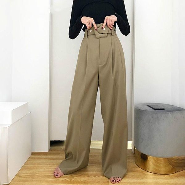 women's pants & capris casual black trousers for women high waist bandage wide leg female spring autumn 2021 korean fashion, Black;white
women's pants & capris casual black trousers for women high waist bandage wide leg female spring autumn 2021 korean fashion, Black;white