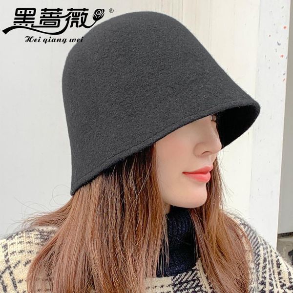 stingy brim hats hat women's autumn and winter wool solid color aging wind proof warm basin leisure versatile bucket wholesale, Blue;gray
stingy brim hats hat women's autumn and winter wool solid color aging wind proof warm basin leisure versatile bucket wholesale, Blue;gray