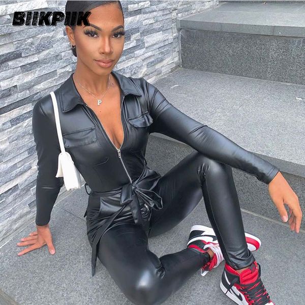 biikpiik zipper skinny jumpsuits women bodycon leather clothing workout overalls casual fashion outifits vintage jumpsuit, Black;white
biikpiik zipper skinny jumpsuits women bodycon leather clothing workout overalls casual fashion outifits vintage jumpsuit, Black;white