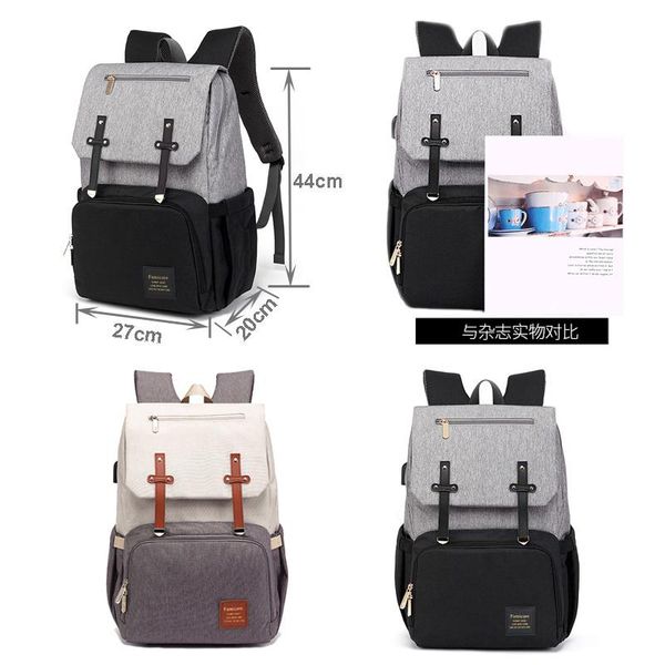 backpack mummy diaper bag baby stroller usb charging waterproof oxford women handbag maternity nursing nappy travel bags
backpack mummy diaper bag baby stroller usb charging waterproof oxford women handbag maternity nursing nappy travel bags