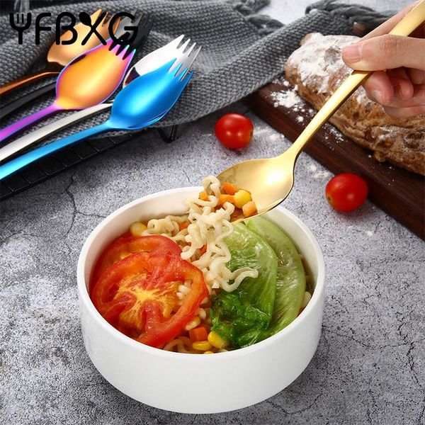 forks multifunctional dinner fork spoon 18/8 stainless steel fruit kids dessert spork cake salad picks kitchen tableware
forks multifunctional dinner fork spoon 18/8 stainless steel fruit kids dessert spork cake salad picks kitchen tableware