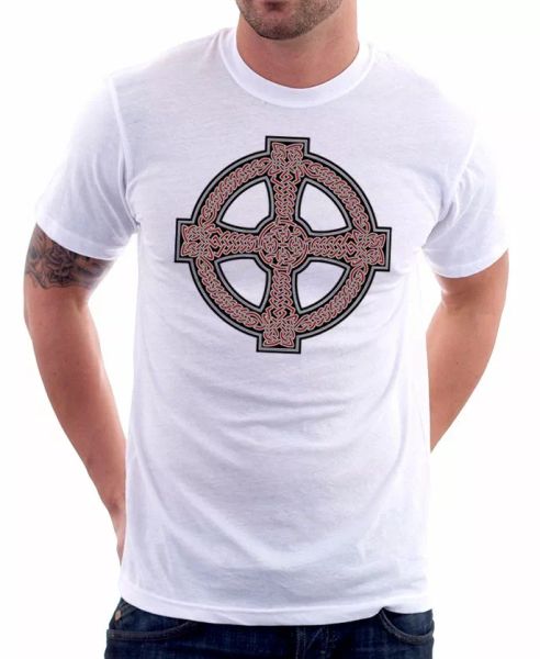 celtic cross design ireland scotland white cotton printed t-shirt fn9294, White;black
celtic cross design ireland scotland white cotton printed t-shirt fn9294, White;black