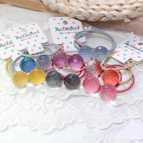 hair accessories 2pcs transparent bling ball elastic bands clear cut surface ties two-color rubber rope ponytail holder girls gum, Slivery;white
hair accessories 2pcs transparent bling ball elastic bands clear cut surface ties two-color rubber rope ponytail holder girls gum, Slivery;white