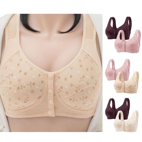 bras women comfortable bra soft cotton front-close bralette large size middle age everyday wear front button vest comfort, Red;black
bras women comfortable bra soft cotton front-close bralette large size middle age everyday wear front button vest comfort, Red;black