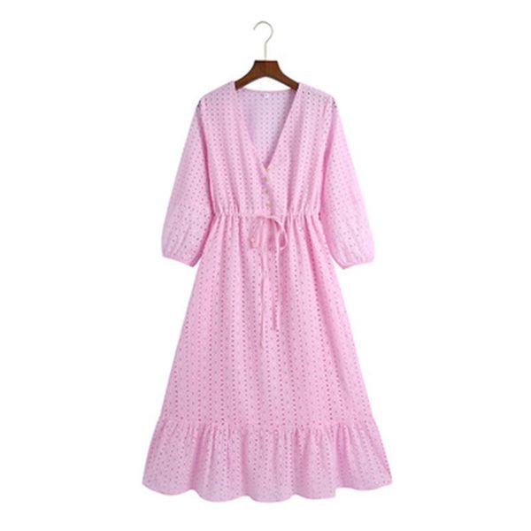 casual dresses 2021 summer style fresh and pure color v-neck hollow lace elegant ladies trendy, Black;gray
casual dresses 2021 summer style fresh and pure color v-neck hollow lace elegant ladies trendy, Black;gray