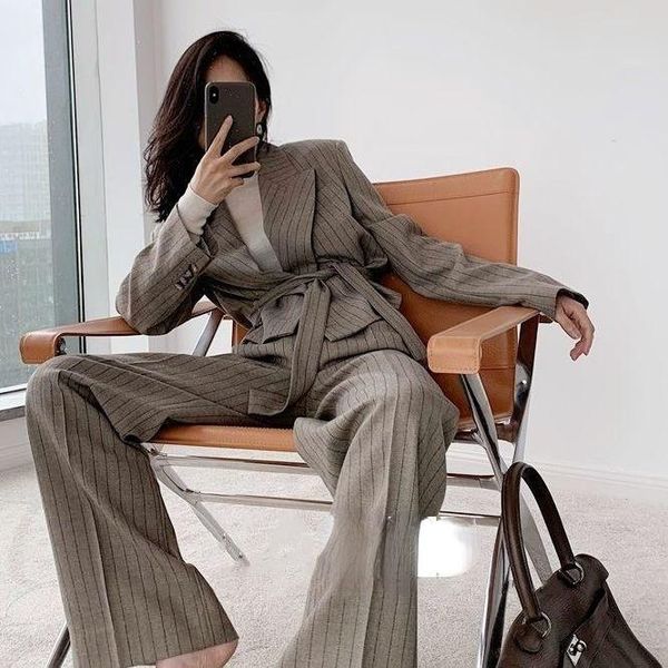 women's two piece pants women pant suits spring autumn fashion office lady full notched waistband wide leg 2 pic set euro-america style, White
women's two piece pants women pant suits spring autumn fashion office lady full notched waistband wide leg 2 pic set euro-america style, White