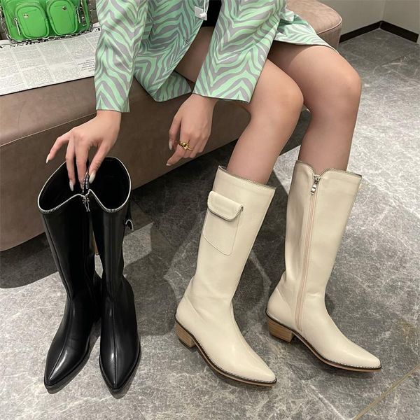 boots 2021 winter women black white knee high designer fashion chunky runway motorcycle long pointed toe
boots 2021 winter women black white knee high designer fashion chunky runway motorcycle long pointed toe