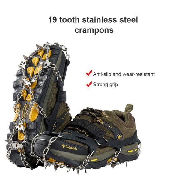 cords, slings and webbing 1 pair 19 teeth ice gripper spike for shoes anti slip hiking climbing snow spikes crampons cleats chain grip
cords, slings and webbing 1 pair 19 teeth ice gripper spike for shoes anti slip hiking climbing snow spikes crampons cleats chain grip