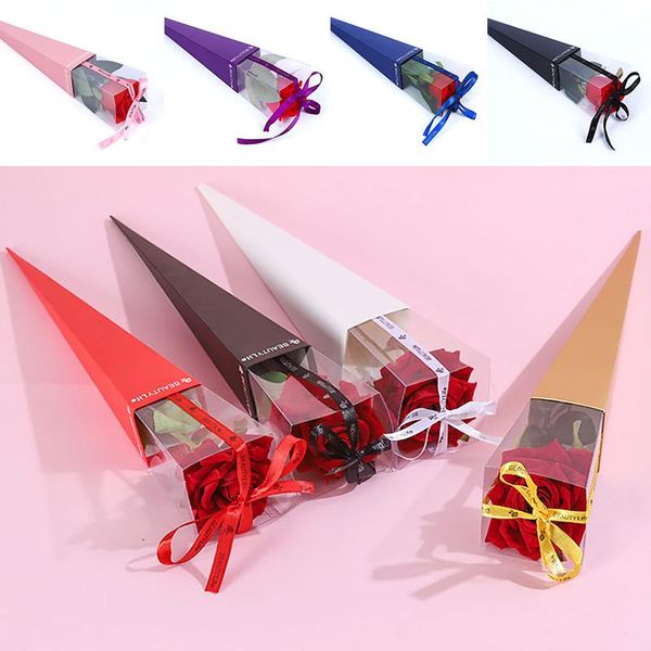 elegant single flower rose gift box valentine's day romantic surprise wedding decor luxury florist packaging supplies wrap
elegant single flower rose gift box valentine's day romantic surprise wedding decor luxury florist packaging supplies wrap