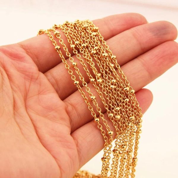 chains granny chic 10/20/50pcs gold silver stainless steel ball bead chain men necklace wholesale jewelry pendant accessories 2mm 7-40"
chains granny chic 10/20/50pcs gold silver stainless steel ball bead chain men necklace wholesale jewelry pendant accessories 2mm 7-40"