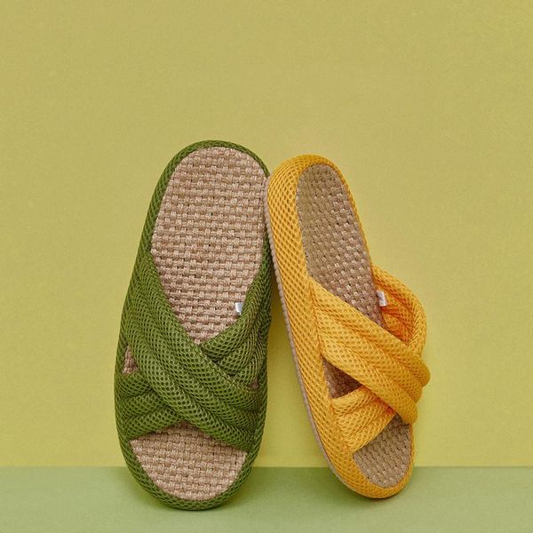 slippers home linen sandals and women's summer indoor breathable mute thick-soled men's beach casual, Black
slippers home linen sandals and women's summer indoor breathable mute thick-soled men's beach casual, Black