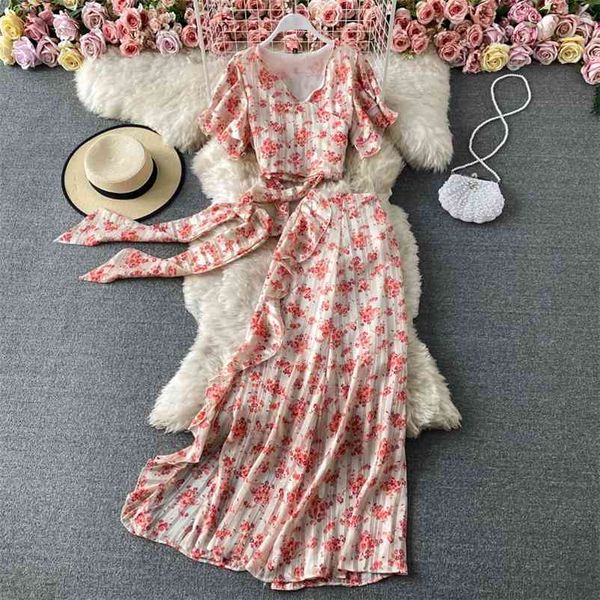 summer elegant women's chiffon skirt set v-neck short-sleeved bow strappy floral crop high waist 2 piece sets female 210514, White
summer elegant women's chiffon skirt set v-neck short-sleeved bow strappy floral crop high waist 2 piece sets female 210514, White