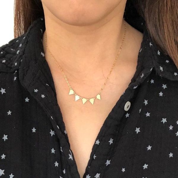 korean triangle pendant necklace gold chain fashion statement choker for women accesorios mujer collares de moda 2021 necklaces, Silver
korean triangle pendant necklace gold chain fashion statement choker for women accesorios mujer collares de moda 2021 necklaces, Silver