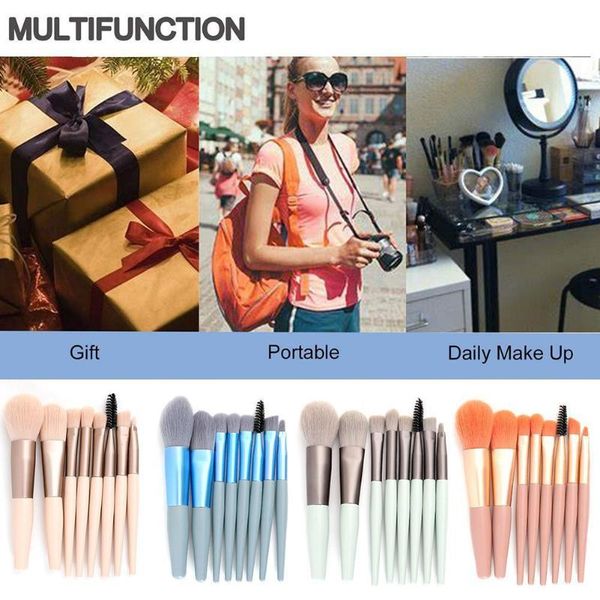 makeup brushes 8 mini brush set, super soft and easy to apply makeup, portable full affordable suitable set for students, e6c8
makeup brushes 8 mini brush set, super soft and easy to apply makeup, portable full affordable suitable set for students, e6c8