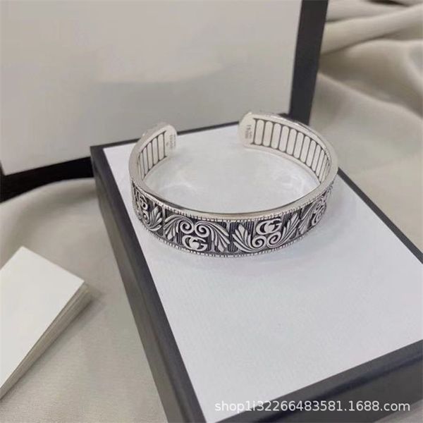 68% off designer jewelry gujia 925 silver double g wing stripe with open gear trim and old thai silver bracelet, Black
68% off designer jewelry gujia 925 silver double g wing stripe with open gear trim and old thai silver bracelet, Black