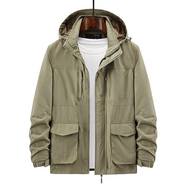 men's trench coats coat men outdoor sports windproof jacket thin loose large size multi-pocket tooling with hodd, Tan;black
men's trench coats coat men outdoor sports windproof jacket thin loose large size multi-pocket tooling with hodd, Tan;black