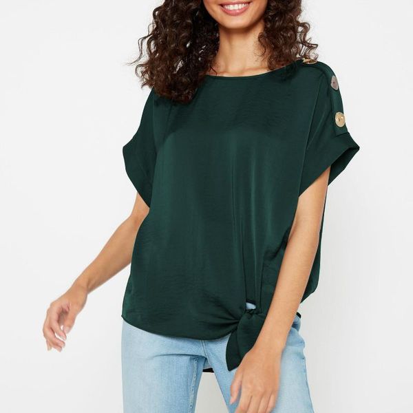 women's blouses & shirts women button short sleeve casual streetwear summer bow waist solid color loose shirt blusas mujer, White
women's blouses & shirts women button short sleeve casual streetwear summer bow waist solid color loose shirt blusas mujer, White