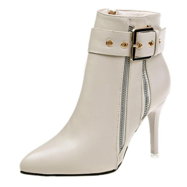 boots ankle for women booties casual work shoes female stiletto high heel pointed bare buckle short, Black
boots ankle for women booties casual work shoes female stiletto high heel pointed bare buckle short, Black