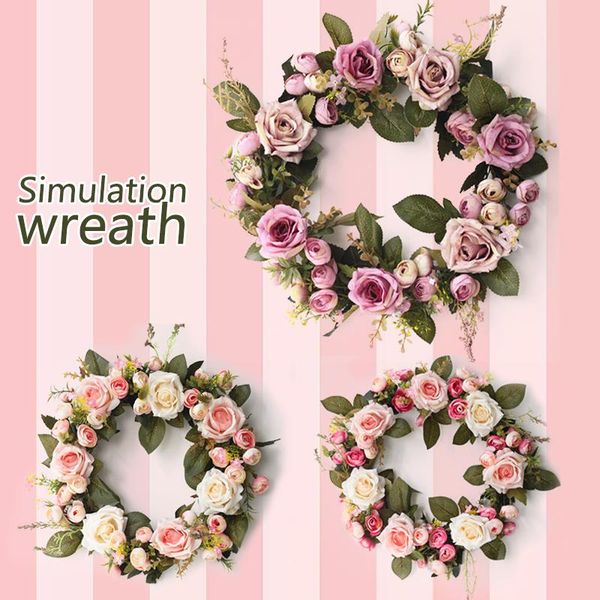 decorative flowers & wreaths simulation rose artificial silk peony round heart garland for wedding party wall door decoration accessories
decorative flowers & wreaths simulation rose artificial silk peony round heart garland for wedding party wall door decoration accessories