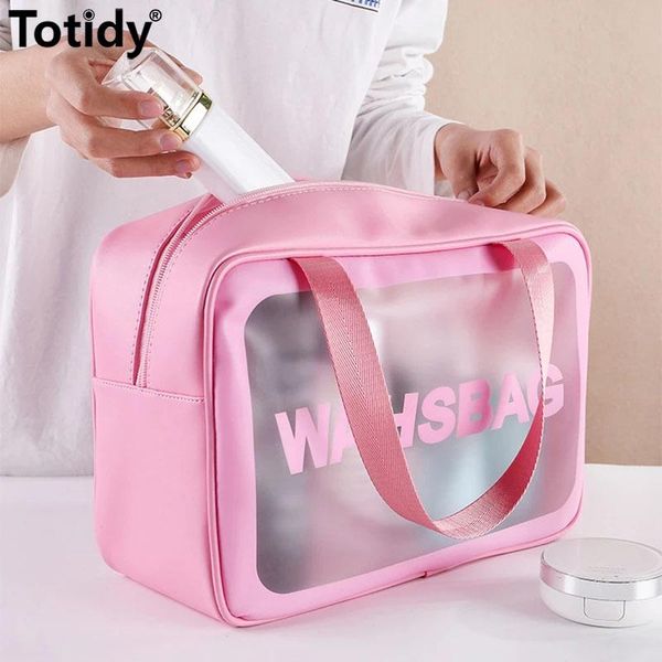 women transparent pvc cosmetic bag zipper large make up case waterproof travel makeup beauty wash organizer toiletry storage kit bags & case
women transparent pvc cosmetic bag zipper large make up case waterproof travel makeup beauty wash organizer toiletry storage kit bags & case