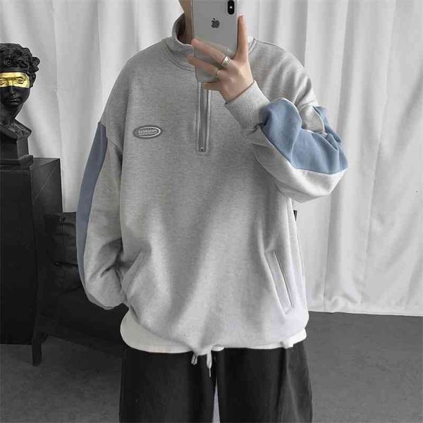 men's hoodies & sweatshirts lapel collar pullover loose grey/black color male high-quality coats hooded zipper cotton casual 7sbd
men's hoodies & sweatshirts lapel collar pullover loose grey/black color male high-quality coats hooded zipper cotton casual 7sbd