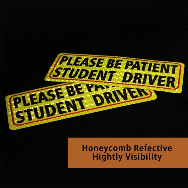 gift wrap please be patient student driver magnet safety sign car vehicle reflective sticker bumper for drivers
gift wrap please be patient student driver magnet safety sign car vehicle reflective sticker bumper for drivers