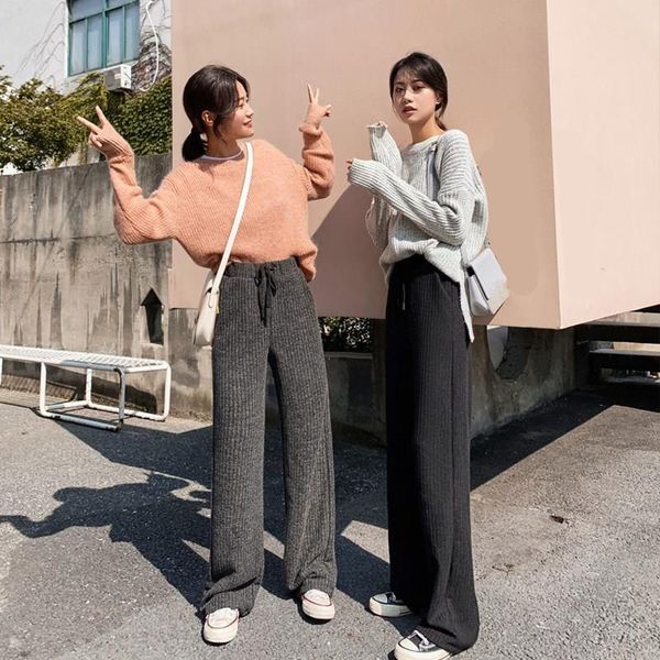 women's pants & capris women knitting pant pockets fall winter female thick warm loose trousers casual high waist elastic knitted wide, Black;white
women's pants & capris women knitting pant pockets fall winter female thick warm loose trousers casual high waist elastic knitted wide, Black;white