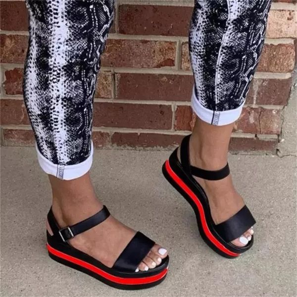 summer platform shoes 2021 new buckle fish mouth ladies dress casual sandals footwear 35-43 large size mix color beach sandals, Black
summer platform shoes 2021 new buckle fish mouth ladies dress casual sandals footwear 35-43 large size mix color beach sandals, Black