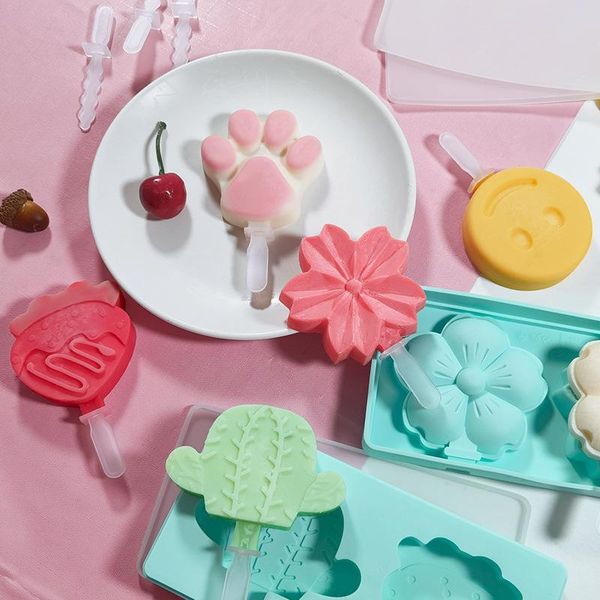 baking moulds 2-cavity ice cream silicone molds with cover plastic sticks diy popsicle mold small size tray
baking moulds 2-cavity ice cream silicone molds with cover plastic sticks diy popsicle mold small size tray