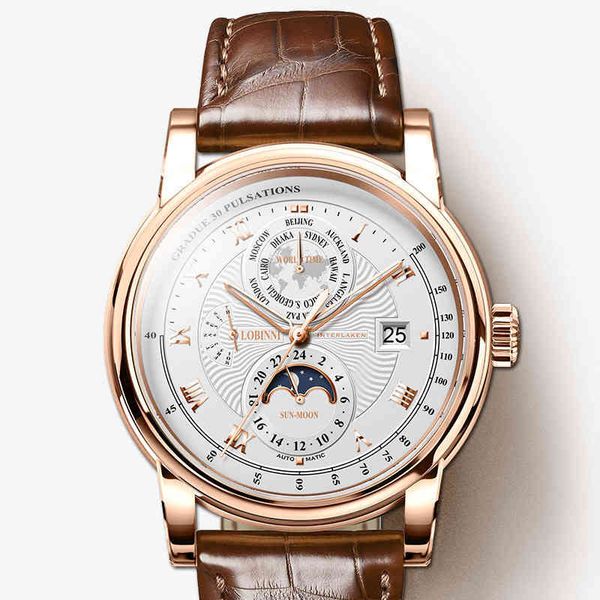 lobinni men watch luxury brand moon phase automatic mechanical men's wirstwatches sapphire leather world time relogio l16003-5, Silver
lobinni men watch luxury brand moon phase automatic mechanical men's wirstwatches sapphire leather world time relogio l16003-5, Silver